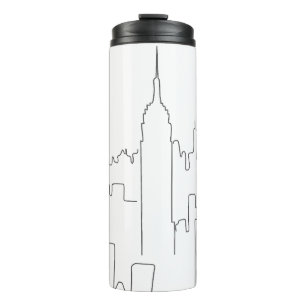 New York City Minimal Line Thermal Tumbler
