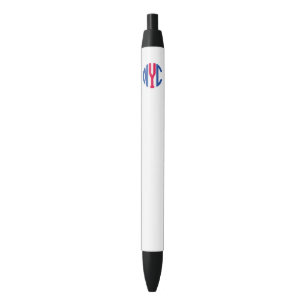 New York City monogram Black Ink Pen