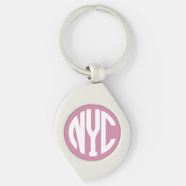 New York City monogram Key Ring (Front)