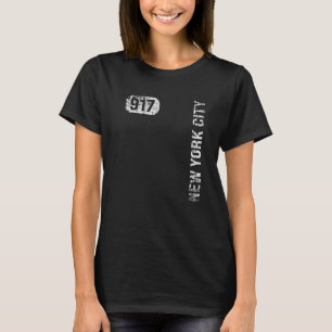 New York City New York 917 Area Code Vintage Retro T-Shirt