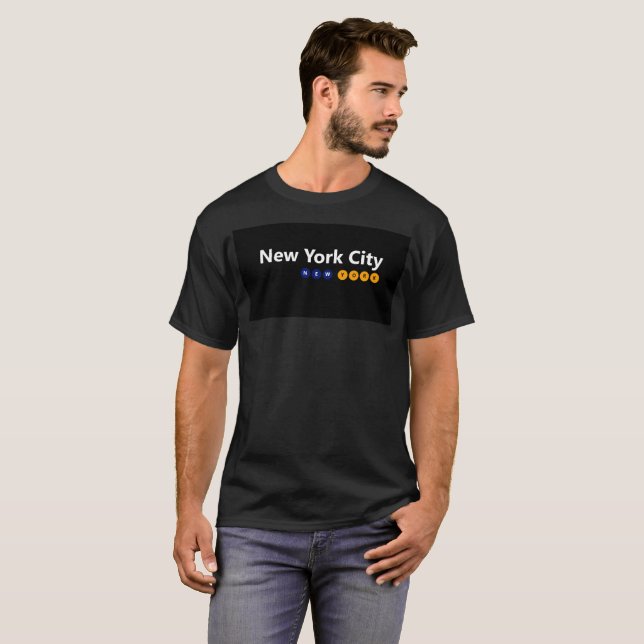 New York City, New York Men's Basic Dark T-Shirt (Front Full)
