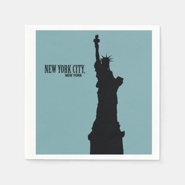 New York City, New York Paper Napkins (Front)