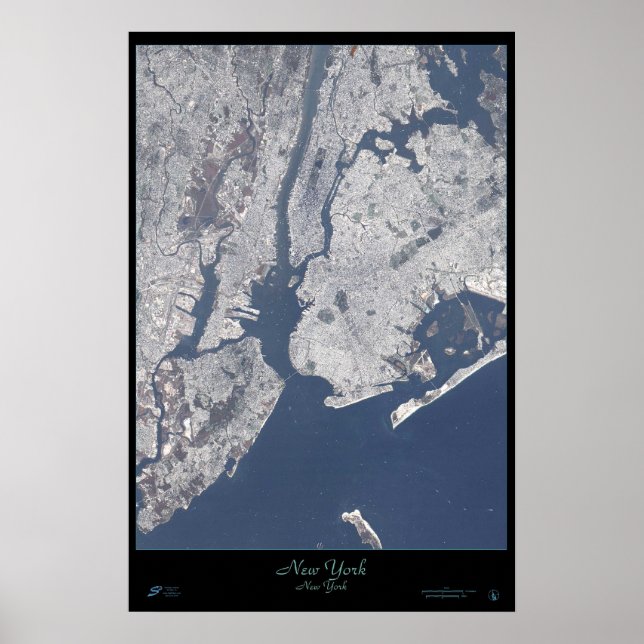 New York City, New York satellite poster (Front)