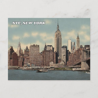 New York City, New York Travel Postcard