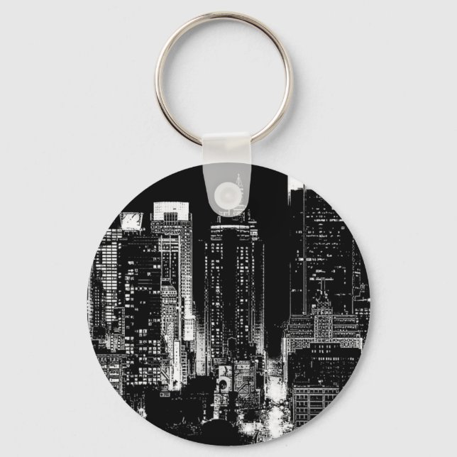 New York City Night Key Ring (Front)
