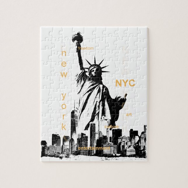 New York City Ny Nyc Statue of Liberty Jigsaw Puzzle (Vertical)