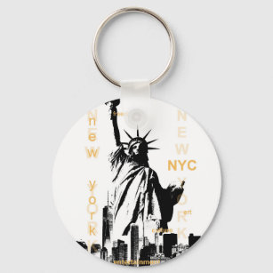 New York City Ny Nyc Statue of Liberty Key Ring