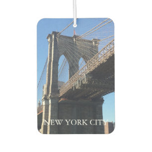 New York City NYC Brooklyn Bridge Photograph Car Air Freshener