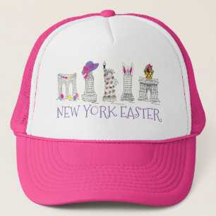 New York City NYC Easter Parade Holiday Landmarks Trucker Hat