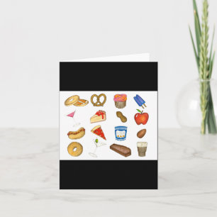 New York City Nyc Foods Zza Bagel Steak Card