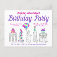 New York City NYC Landmarks Birthday Party