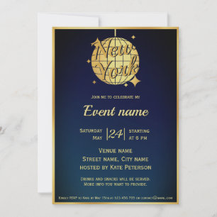 New York City NYC party event Invitation