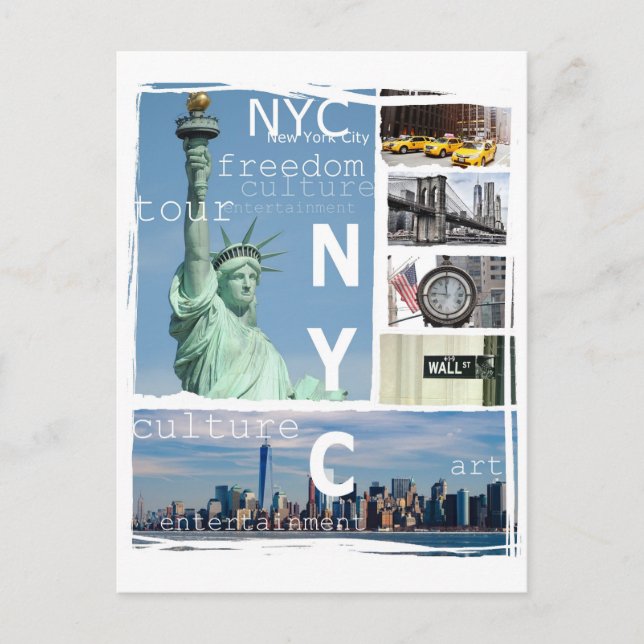 New York City Nyc Postcard (Front)