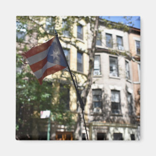 New York City NYC Puerto Rican Flag Photograph Magnet