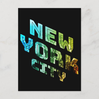 New York City NYC Skyline Downtown Manhattan Metro Postcard