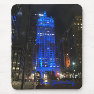 New York City NYC Skyscraper Architecture Night Mouse Pad