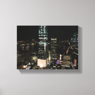 New York City NYC Skyscrapers Architecture Night Canvas Print