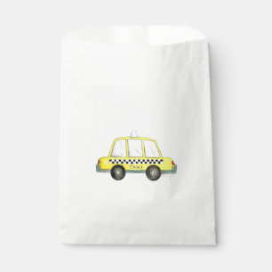 New York City NYC Yellow Chequered Taxi Cab Car Favour Bags