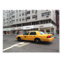 New York City NYC Yellow Chequered Taxi Cab Car