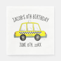 New York City NYC Yellow Taxi Cab Birthday Party