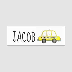 New York City NYC Yellow Taxi Cab Driver Manhattan Name Tag