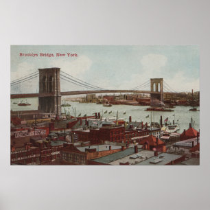 New York City, NYView of the Brooklyn Bridge Poster