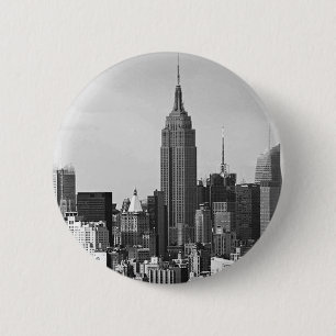 New York City Panorama 6 Cm Round Badge