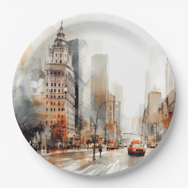 New York City Paper Plate (Front)