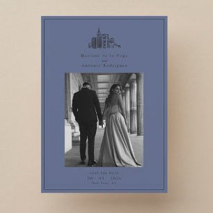 New York City Photo Wedding Save the Date Card