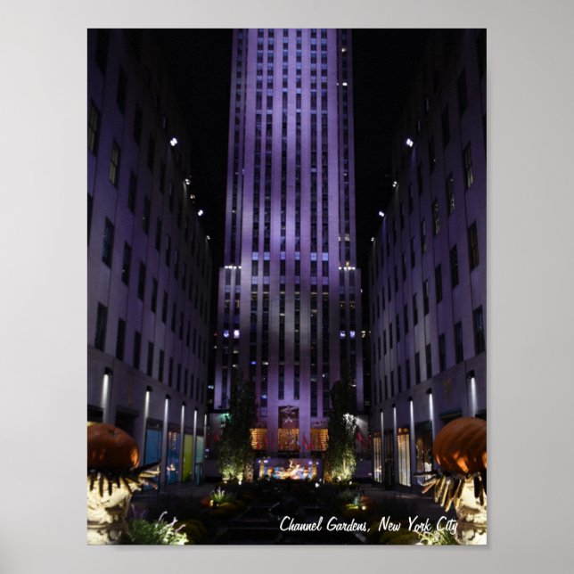 New York City Photography Channel Gardens NYC Poster (Front)