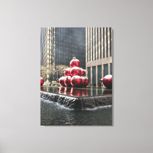 New York City Photography Christmas Winter NYC Canvas Print