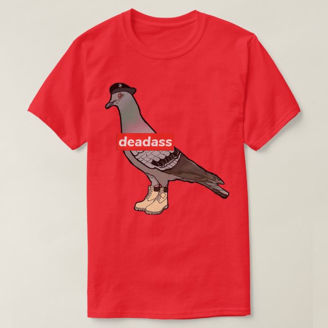 New York City Pigeon In Timbs T-Shirt (Design Front)