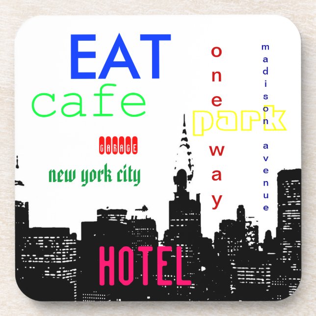 New York City Pop Art Coaster (Front)