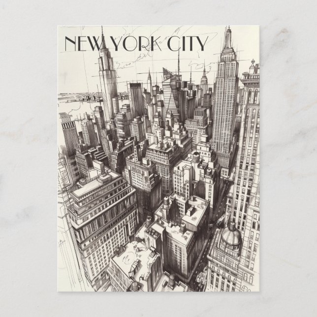 New York City Postcard (Front)