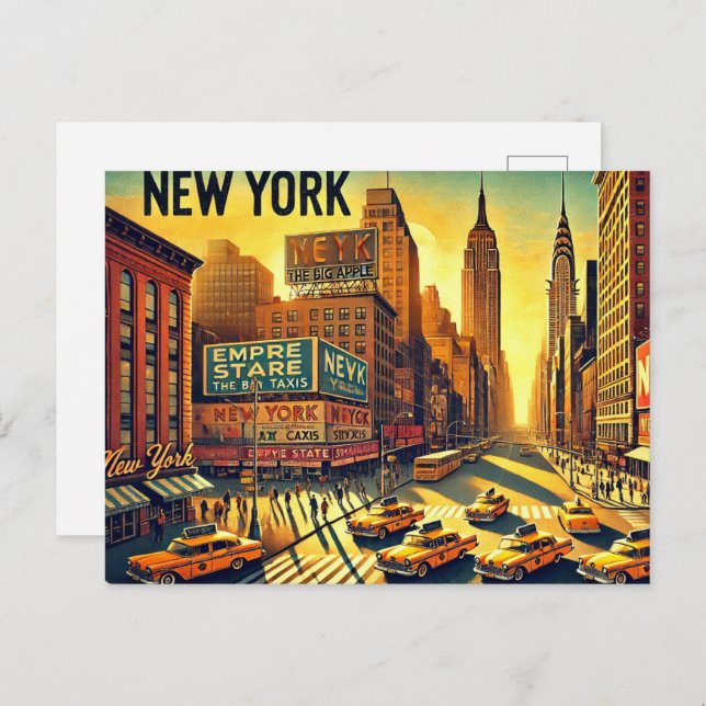 New York City  postcards (Front/Back)