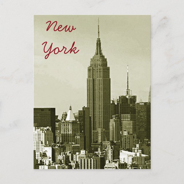 New York City Retro Style Postcard (Front)
