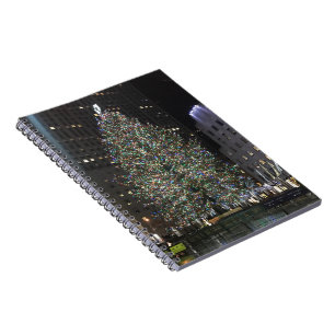 New York City Rockefeller Centre Christmas Tree NY Spiral Notebook