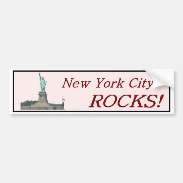 New York City Rocks! Bumper Sticker (Front)
