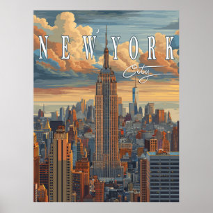 New York City Skyline - A Poster to Remember