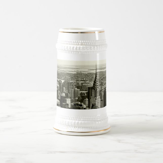New York City Skyline Beer Stein (Center)