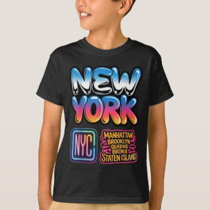 New york city skyline bronx queens manhattan state T-Shirt