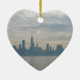 New york city skyline ceramic tree decoration