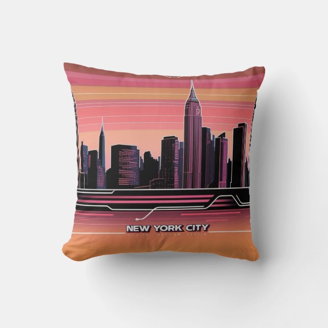 New York City Skyline Cushion (Front)