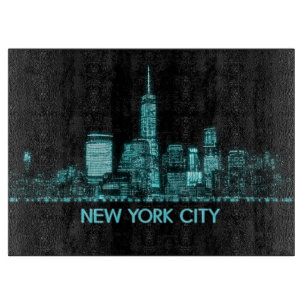 New York City Skyline Cutting Board