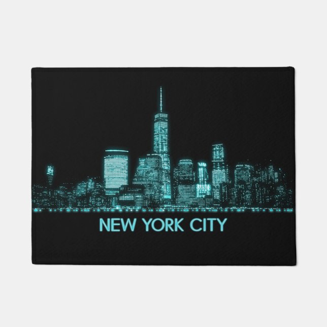 New York City Skyline Doormat (Front)