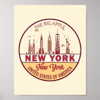 New York City Skyline Emblem