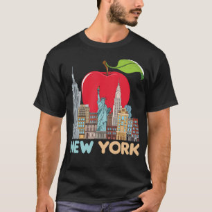 New York City Skyline Gift Big Apple State Souveni T-Shirt
