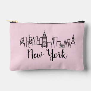 New York City Skyline Illustration  Accessory Pouch