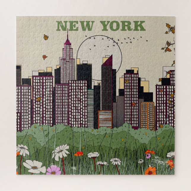 New York City Skyline Jigsaw Puzzle (Vertical)