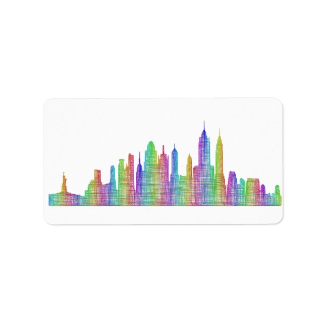 New York City skyline Label (Front)